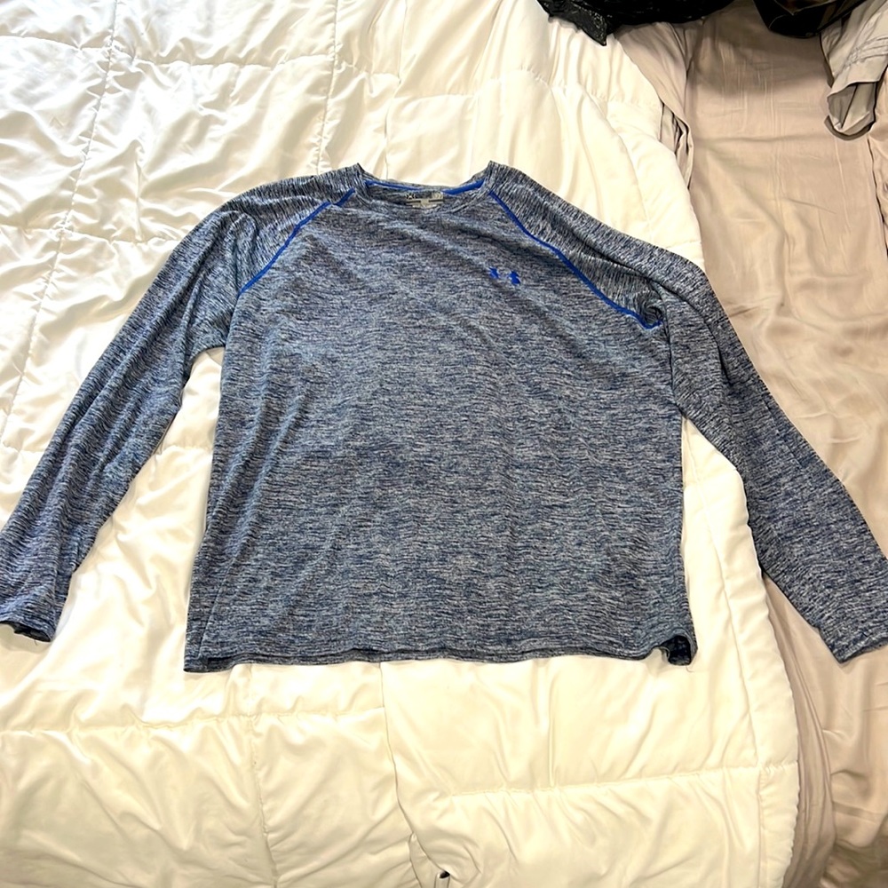 Under armour blue long sleeve shirt